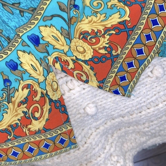 Urban Coco turquoise paisley top with tassels size medium - Picture 8 of 10